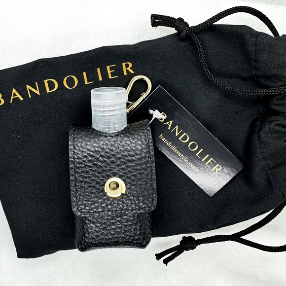 Leather Hand Sanitizer Holder with Clip - Picture 1 of 7